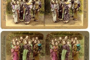 Alternate Stereoview versions of 'Baby-nurses'  (Courtesy: Rob Oechsle - t-enami.org)